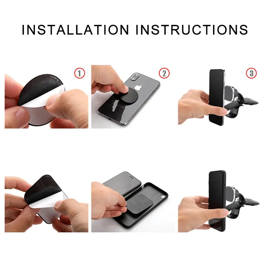 Магнитный держатель для телефона автомобиля мобильного с возможностью поворота