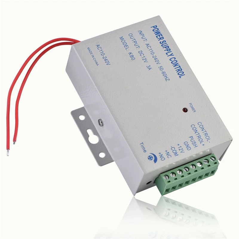 K80 Door Access System Electric Power Supply Control DC 12V 3A Miniature Power/Electric Lock Power/Access | Электроника