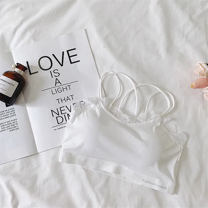 Удобное летнее нижнее белье без оправы из ледяного шелка женский бюстгальтер на