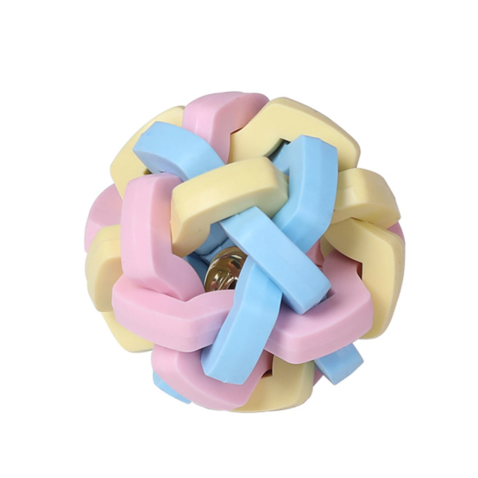 

Colorful Soft Bouncing Bell Ball Pet Toy Cat Toy Bouncy Ball Soft and Durable High Elasticity BOM666