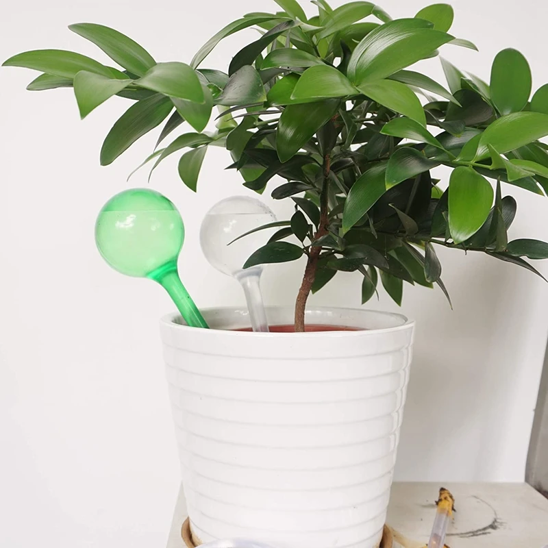 Набор из 4 пластиковых лампочек для автоматического полива растений шарики