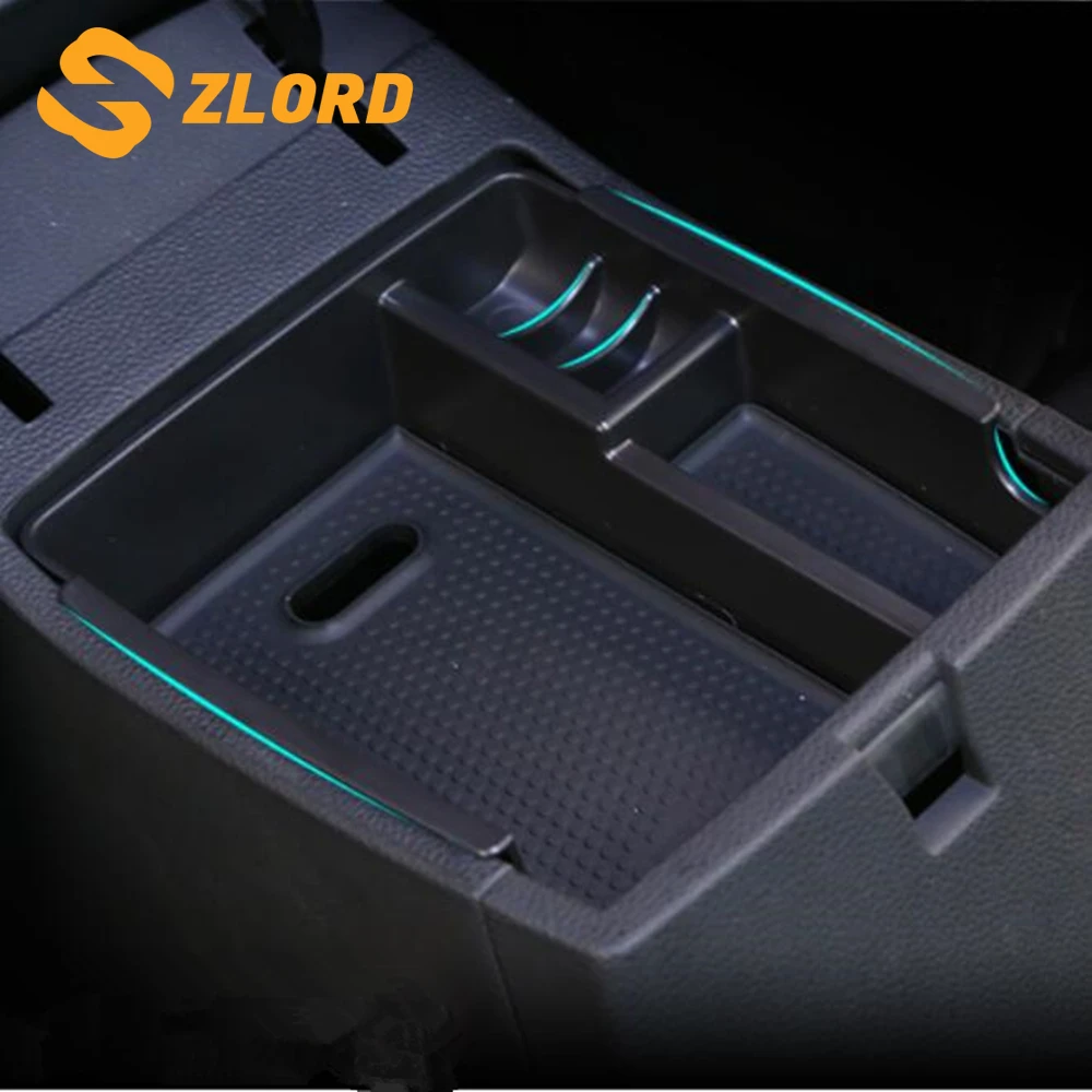 

Zlord Central Armrest Box Suitcase Storage Holder For Hyundai IX25 Creta LHD Tray Container Box Clapboard Accessories