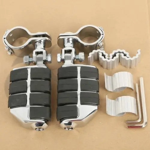 Мотоциклетная хромированная подножка Dually Highway FootPegs для Honda GoldWing GL1500 GL1100 GL1200 Harley 25