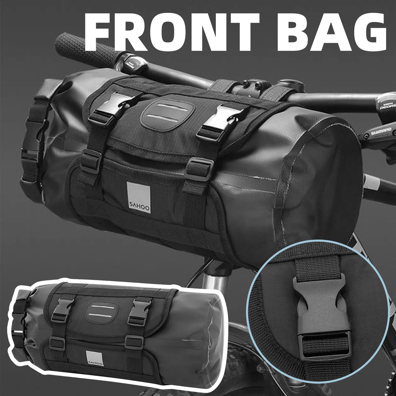 

2021 велосипедная Сумка, увеличенная Водонепроницаемая сетчатая ткань, износостойкая Передняя Сумка, велосипедные аксессуары, Сумка Для Вел...