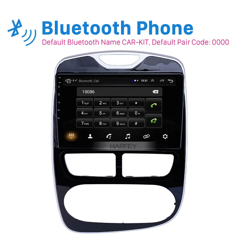Harfey 10 1 дюймов Автомобильный радиоприемник с навигацией GPS Android 8 головное