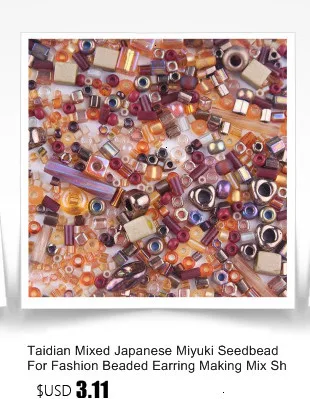 Тайдиан Miyuki Delica Seed Bead 11/0 для Broderie De Perles Francaises непрозрачный белый DB200 1,6x1,3 мм около 1000 штук