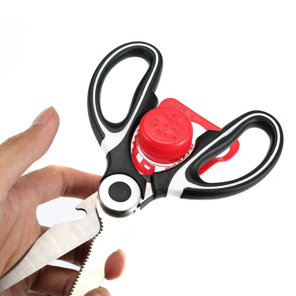 

Stainless Steel Kitchen Scissors Multipurposes Shears Tool For Chicken Poultry Fish Meat Vegetables Herbs BBQ's Kitchen Tool