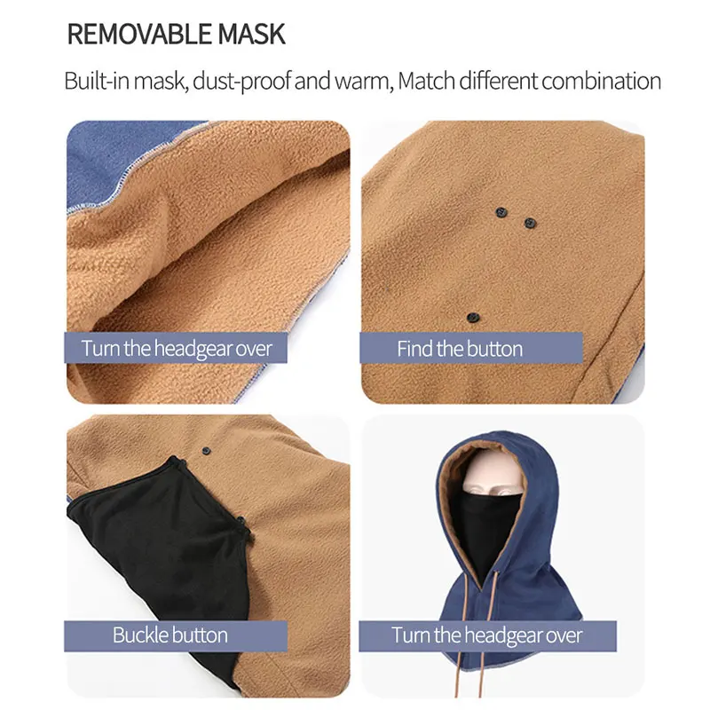 Copozz зимняя Флисовая теплая Лыжная маска для велоспорта сноуборда на половину