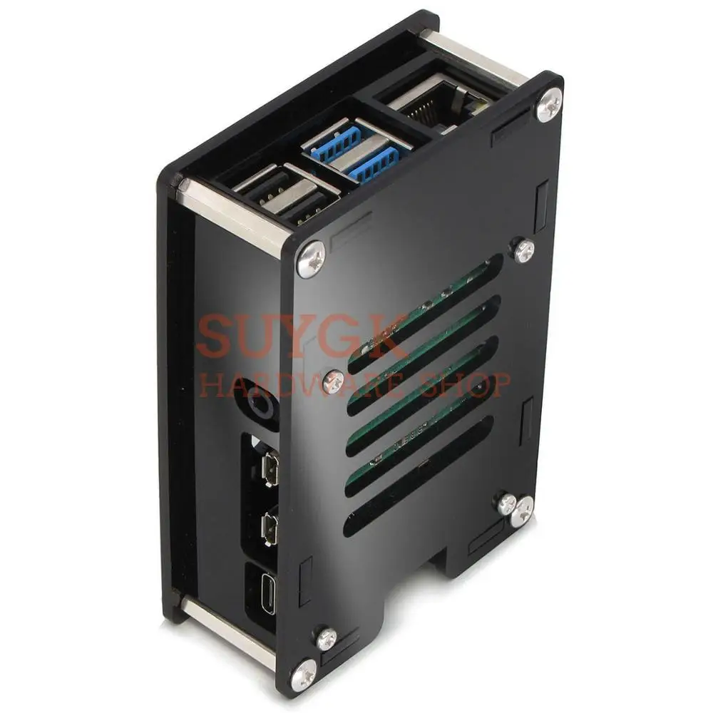 Корпус для Raspberry PI 4 акриловый корпус из ПММА PI4 Model B 1 ГБ/2 ГБ/4 ГБ пластиковый