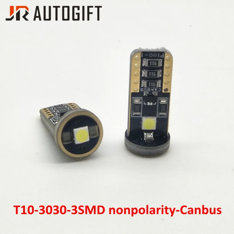 100 шт. T10 Led Canbus W5W 3030 3SMD светодиодные лампы Автомобильные световые индикаторы