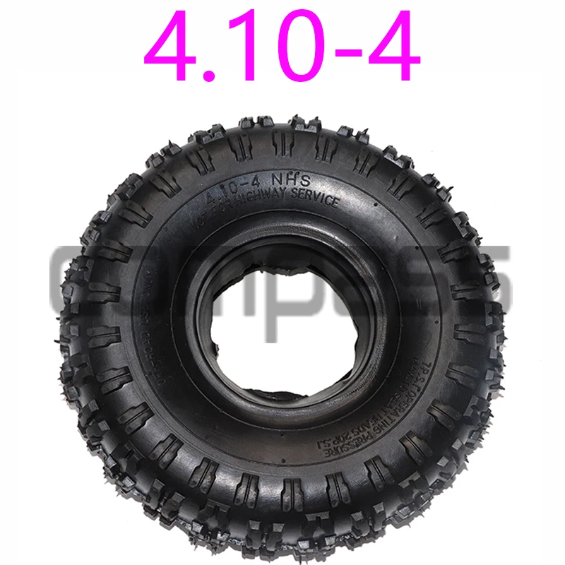 

4.10-4 tyres 4.10/3.50-4 410/350-4 ATV Quad Go Kart 47cc 49cc Chunky Tire inner tube Fit All Models 3.50-4 4"