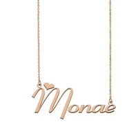 monae name necklace custom name necklace for women girls best friends birthday wedding christmas mother days gift