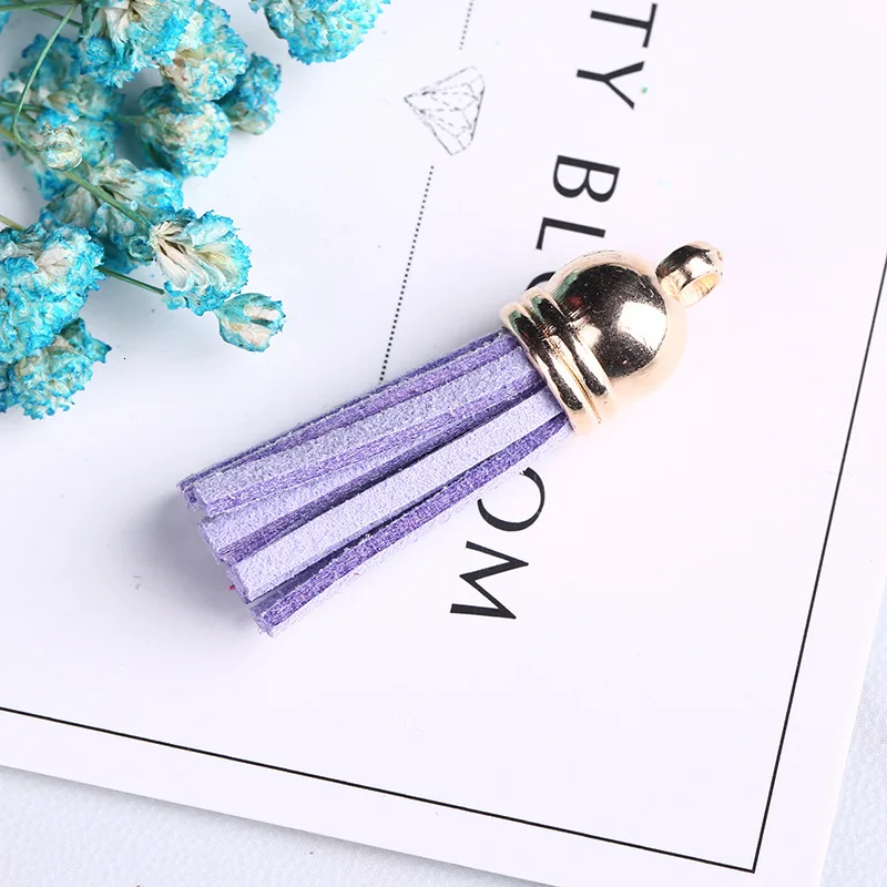 DIY 20 шт./лот мини Винтаж замшевые Ленточки с плоским дном для одежды мешок ювелирных изделий Шторы украшения дома аксессуары-кисточки - Цвет: 19