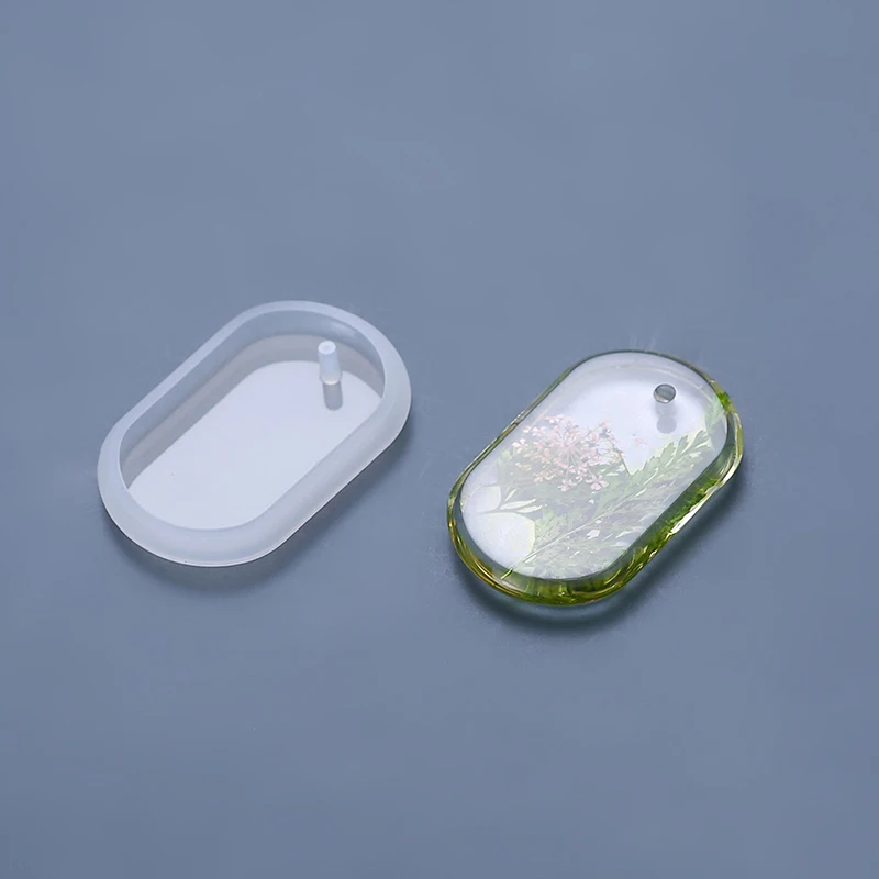 DIY Keychain Pendant Silicone Mold Set Crystal Epoxy Resin Round Rectangle Pendants Jewelry Making Casting Mould |