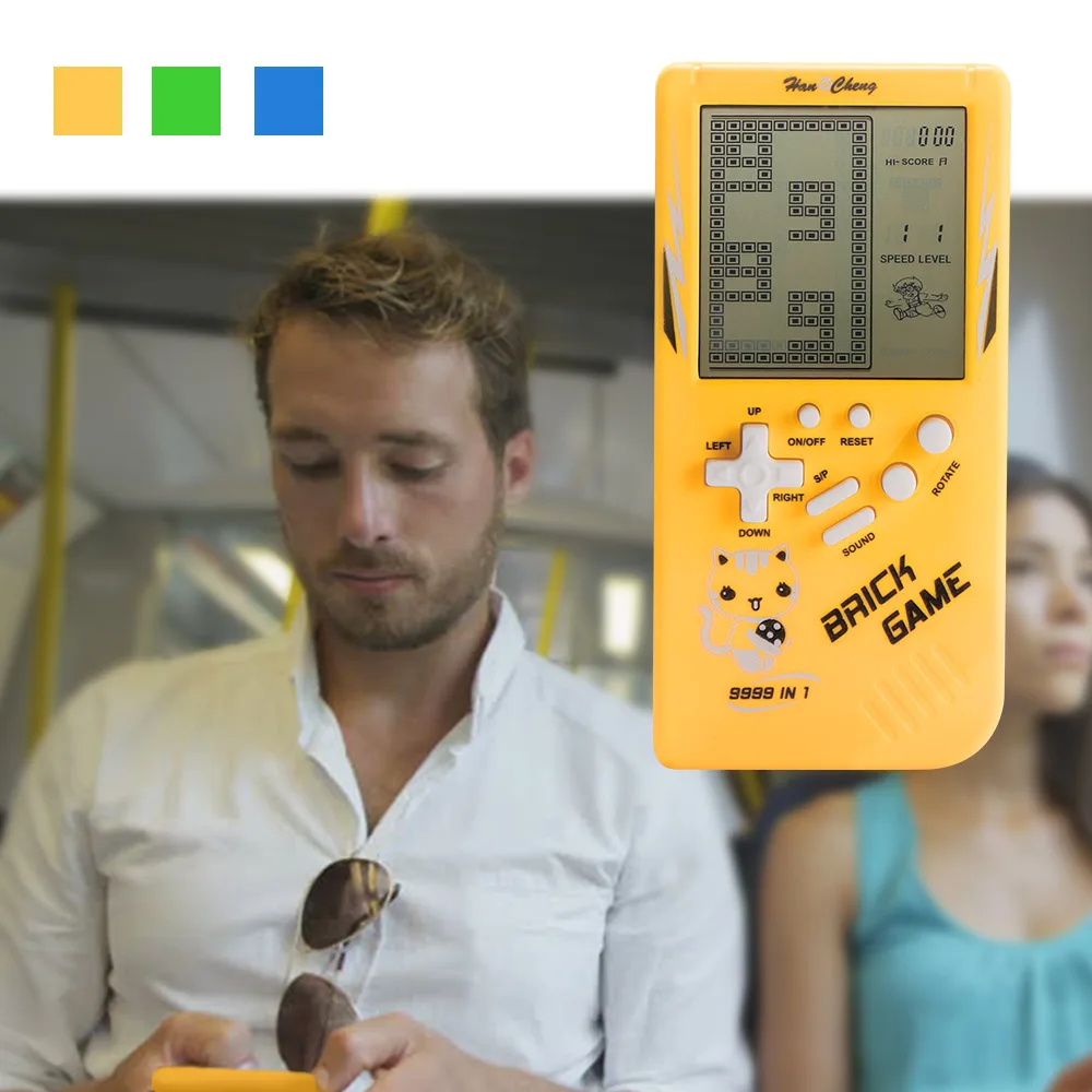 Ретро портативные игры Tetris классические детские электронные игровая консоль
