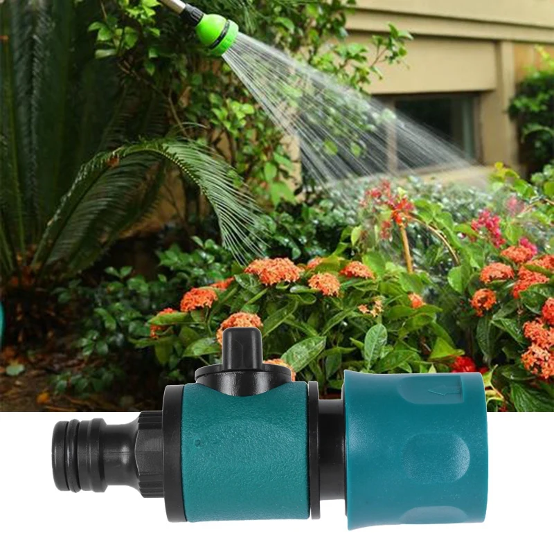 Plastic Valve with Quick Connector Agriculture Garden Watering Prolong Hose Irrigation Pipe Fittings Adapter Switch 1 Pc | Обустройство