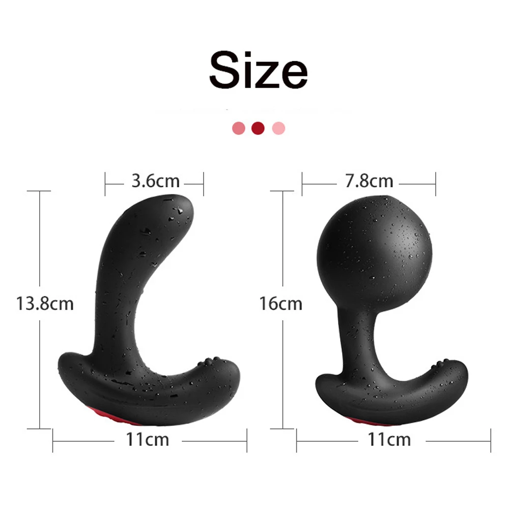 Inflatable Anal Plug Vibrating Toys For Women Vaginal Stimulation Butt Adult Sex Prostate Massager Dilatador | Красота и здоровье