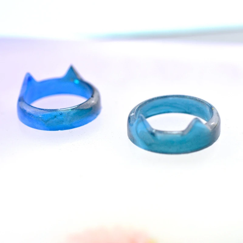 

3Pcs/Set Section Rings Crystal Epoxy Resin Mold Earrings Pendant Silicone Mould T5UF