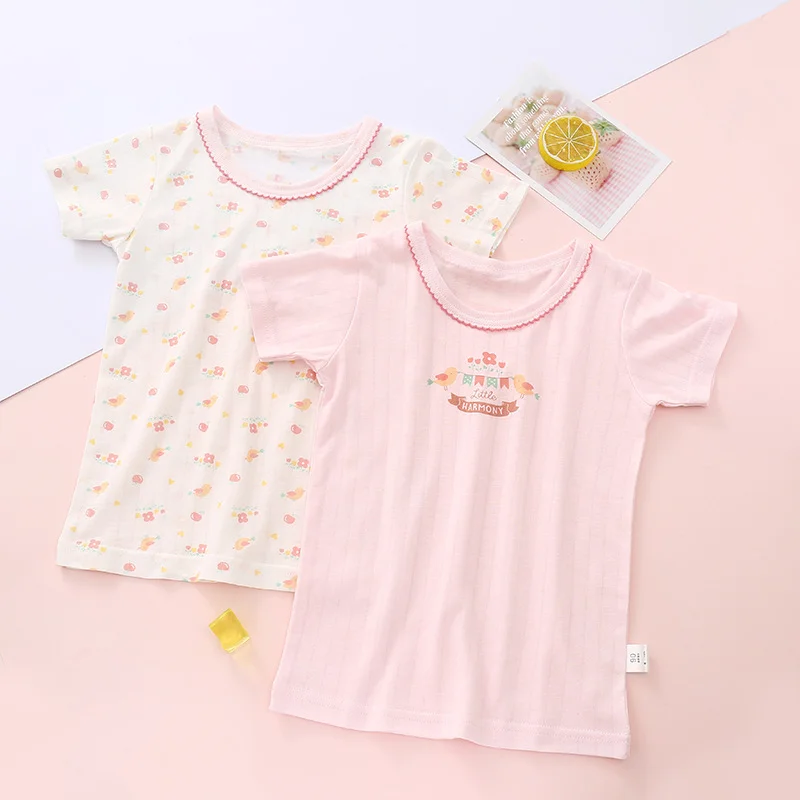 

2021 Summer NEW ARRIVALS 2pcs/lot Baby Children Vest Summer Boys Girls