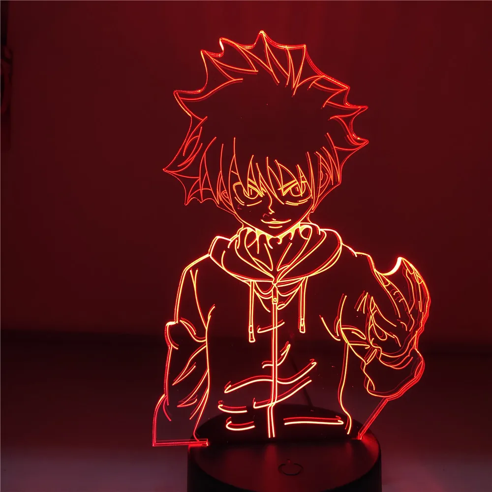 Аниме Hunter X LED Killua Zoldyck 3D лампа Коллекция декор для спальни детские игрушки кукла