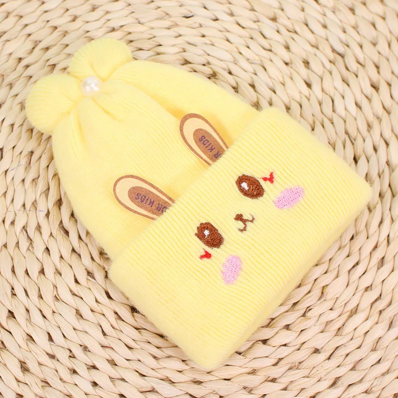 

Newborn Girl&Boy Hats Baby Soft Warm Crochet Knit Cartoon Beanie Cap Cute Baby Hats Winter for 0-6 months Baby