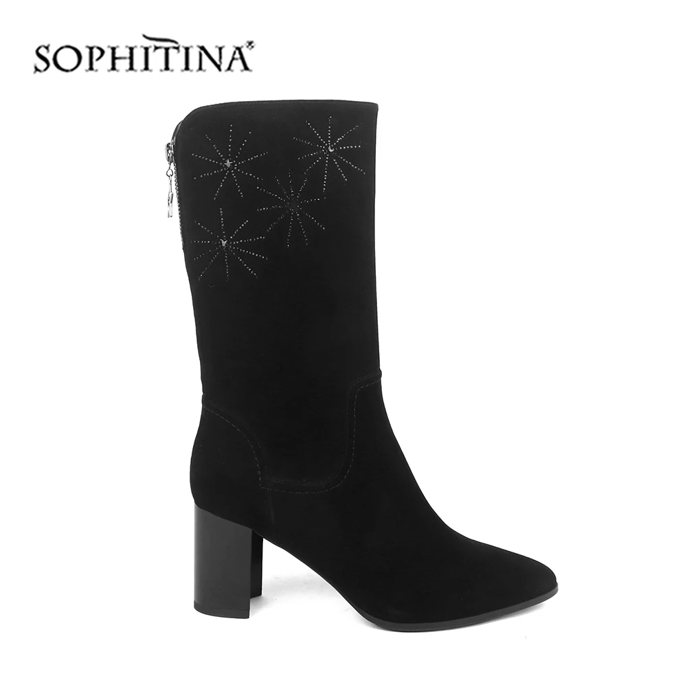 SOPHITINA/ботинки специального дизайна Высококачественная детская замшевая модная