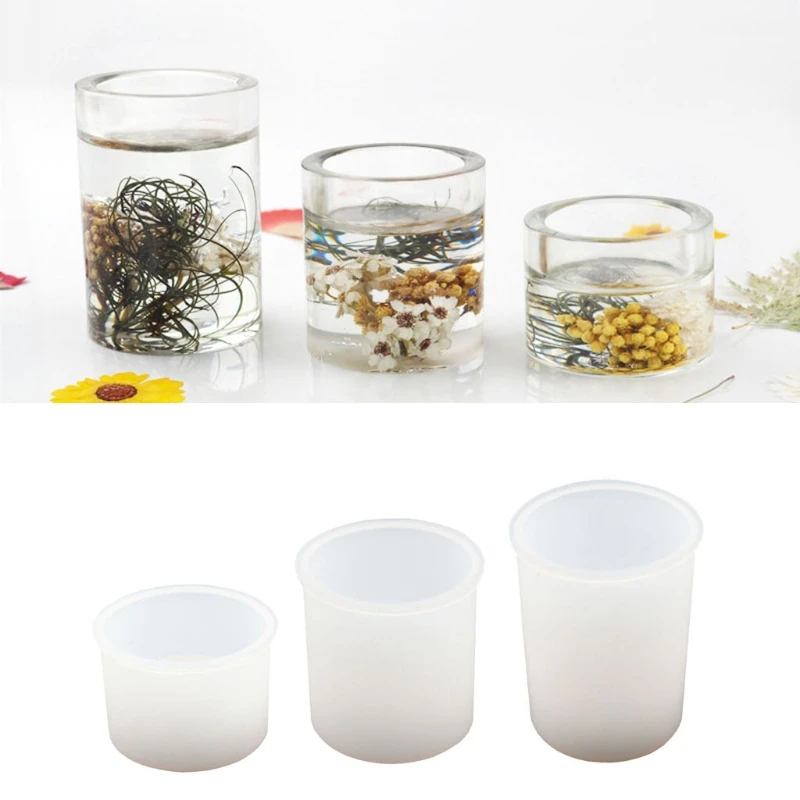 

Candle Holders Crystal Epoxy Resin Mold Candle Tray Candleholder Silicone Mould