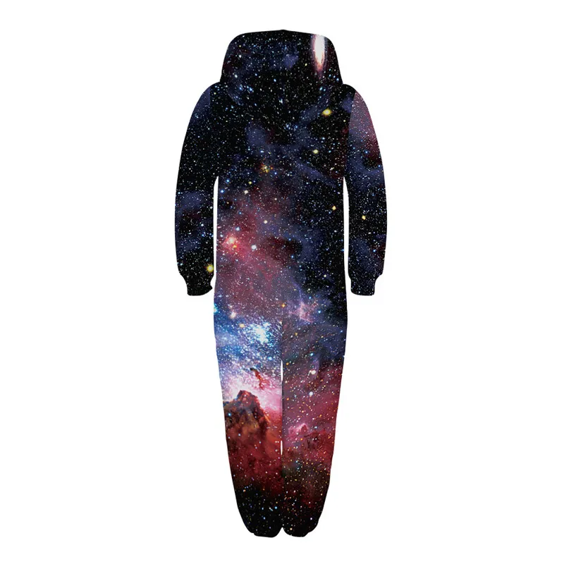 Raisvern Galaxy/детские комбинезоны с 3D принтом; комбинезоны унисекс с капюшоном и принтом; Свободный комбинезон с карманами для мальчиков и девочек; осень г
