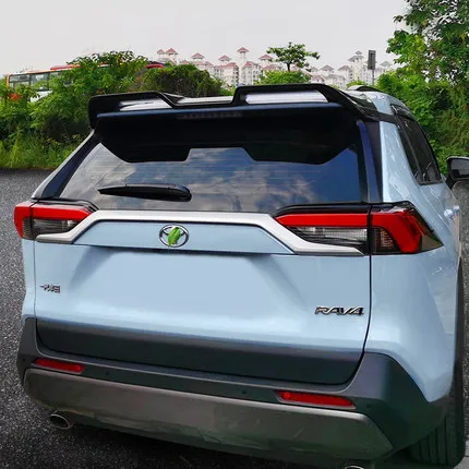 

4colors Rear Trunk Tailgate Door Cover Tail Gate Trim Molding Garnish Styling Fit For 2020 Toyota RAV4 Auto Accessories