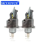 Автомобильная фара SKYJOYCE H4, головной свет 9003 HB2 H4, светодиодная истребительная лампа, супер яркий белый дальний и ближний свет для автомобиля, мотоцикла, 12 В, 24 В