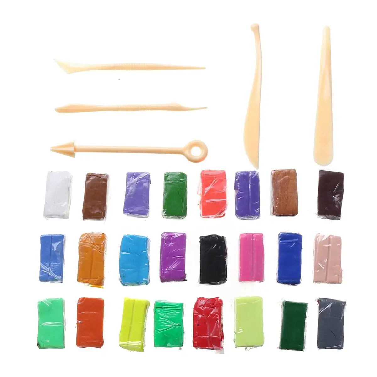 

42 Color Light Soft Clay with Tool DIY Toys Children Educational Air Dry Polymer Plasticine Safe Colorful Light Clay Toy Gift