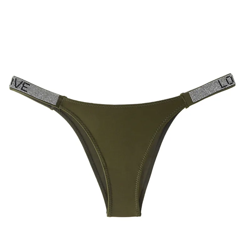 

SP&CITY Letter Rhinestone Sexy Underwear Fitness Sports Hip Lifting Satin Panties Thong Low Waist Seamless Briefs Tanga Lingerie