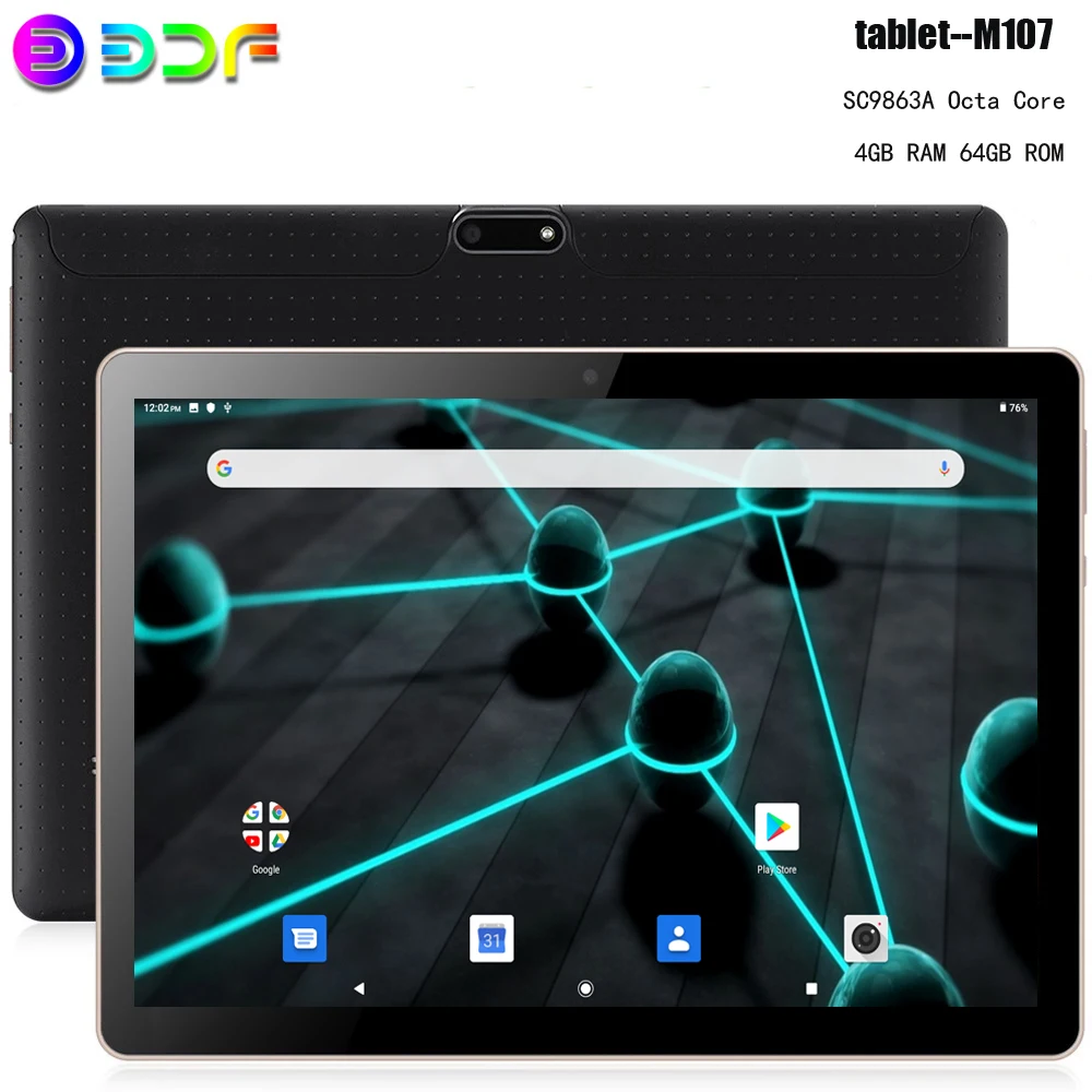 Tablet 10.1inch Octa Core 4G Phone Call Android 9.0 4GB RAM 64GB ROM Type-C AI-speed-up 5000mAh tablet PC Teclast Bluetooth
