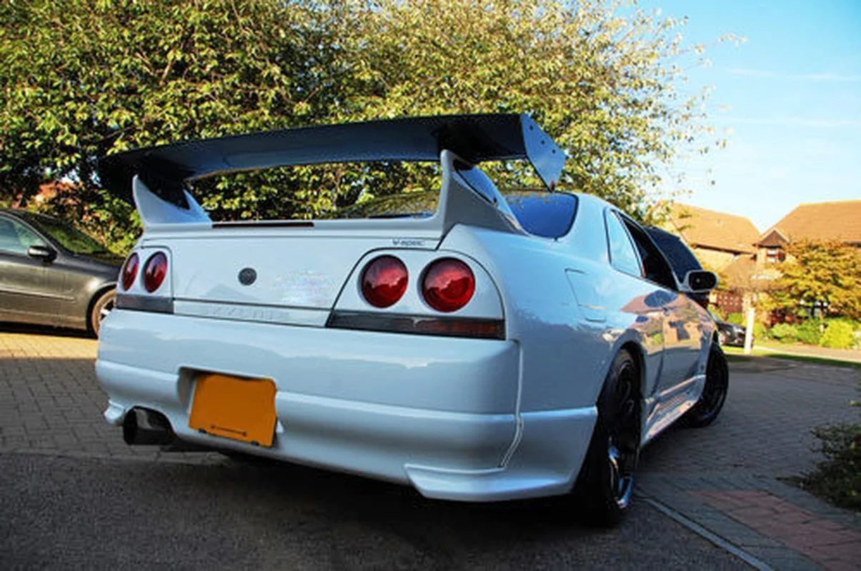 Bee Style FRP черный или серый Неокрашенный для Nissan R33 Skyline GTR задний GT Спойлер Крыло 5 шт.