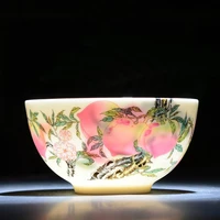 5678inch jingdezhen enamel color ceramic ramen bowl peach bowls fruit salad bowl kitchen utensils porcelain tableware chinese