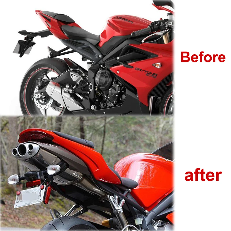 Подходит для Triumph Street Triple 675 Daytona R номерные знаки держатель задние аккуратные