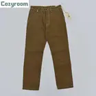 Повседневные мужские брюки-Чино Cozyroom из Твила в винтажном стиле с пуговицами для подтяжек