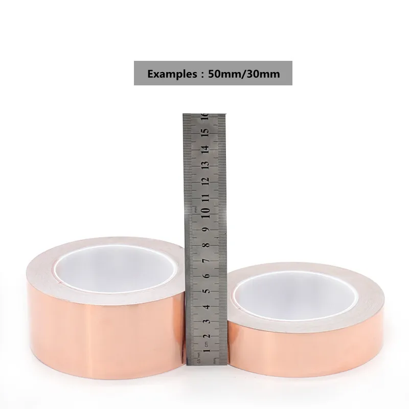 20 метров односторонняя проводящая медная фольга лента клейкая защита от
