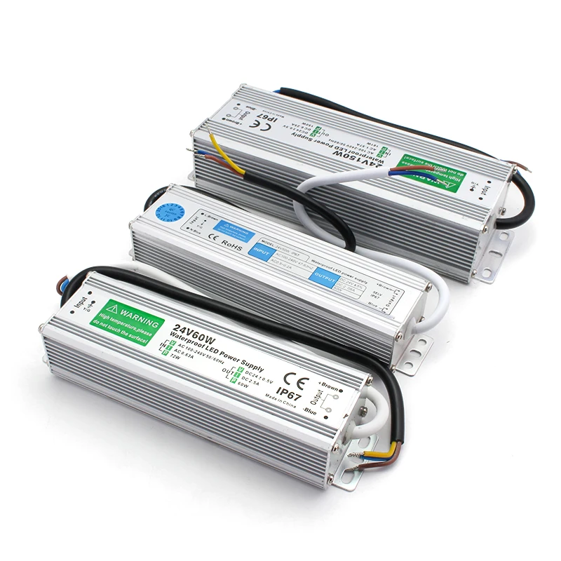 

IP67 LED Driver AC DC 24V Power Supply 220V TO 24V LED Lighting Transformer 10W 15W 20W 25W 30W 36W 45W 50W 80W 100W 150W 250W