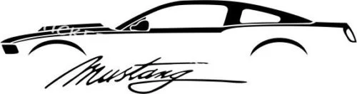 

Для 2x Ford Mustang Autoaufkleber Наклейка на окно, бампер Vinil