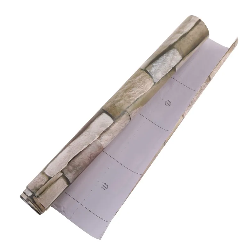 

45X100CM 3D Brick Wall Stickers Self-Adhesive PVC Wallpaper Peel Stick Art Wall Panels Living Room Background Wall Decorations