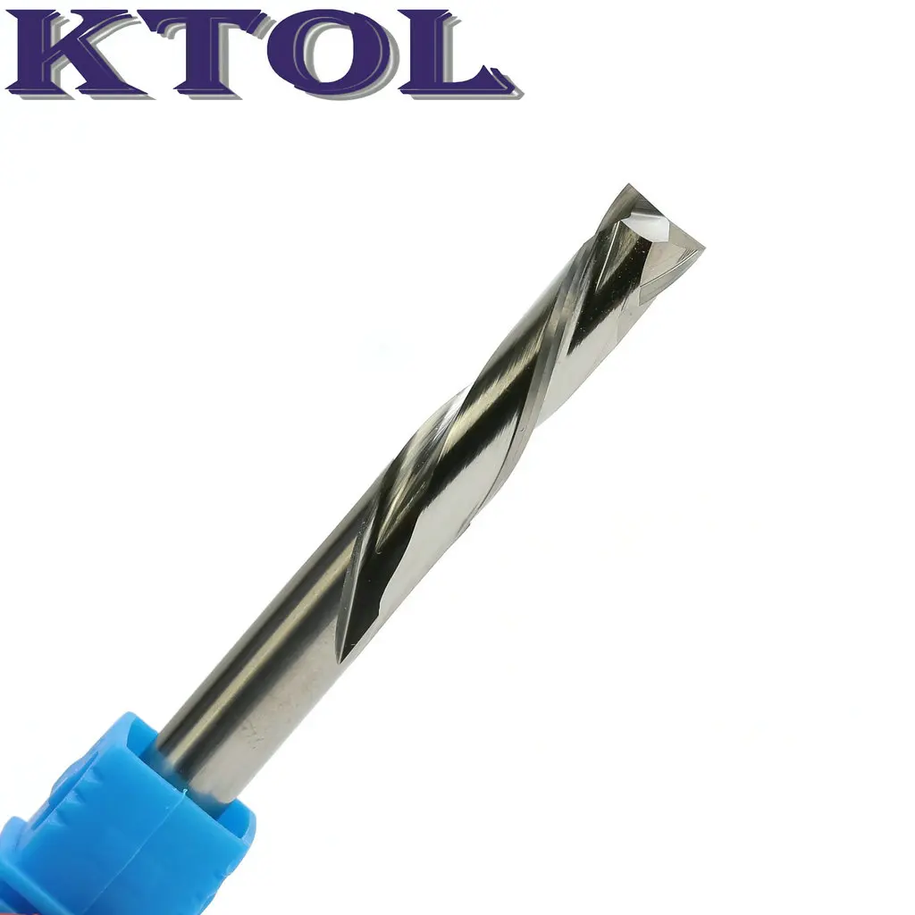 買取 6.35*22mmUp & ダウンカット 2 フルートエンドミルカッター CNC ルーターツール 5 ピース/セットスパイラル CNC フライスカッター超硬ルータービット