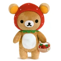 cute strawberry rilakkuma plush toy bear stuffed animals 23cm kawaii plushies kids toys for girls boys children birthday gift