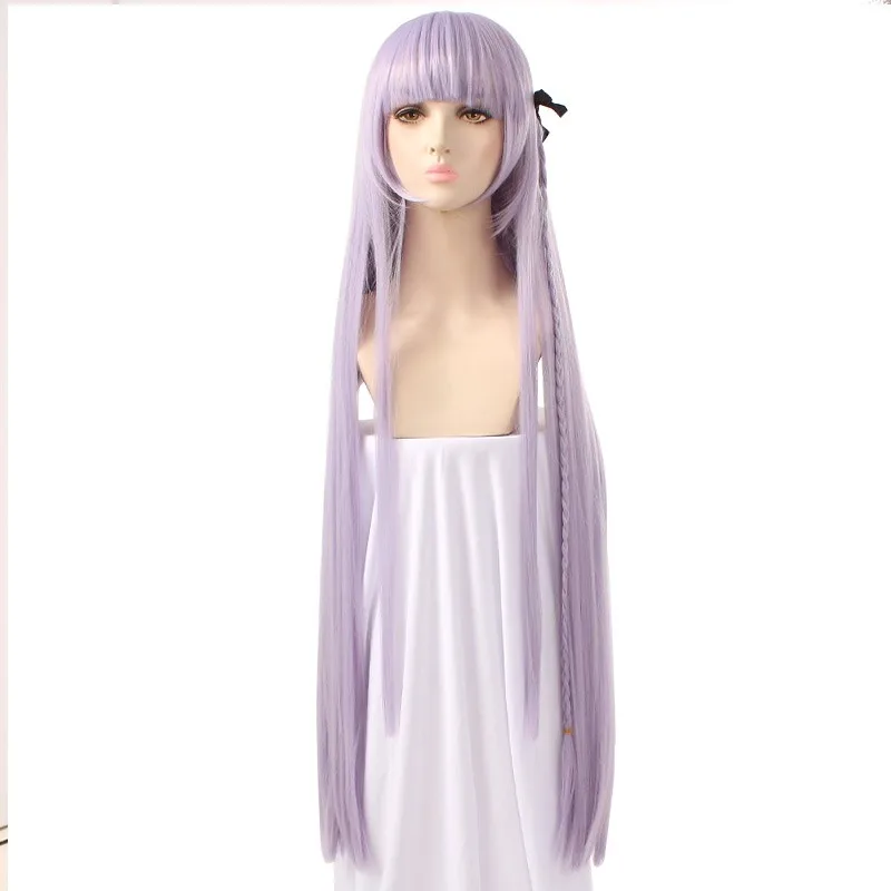 Парик Kirigiri Kyouko женский длинный термостойкие искусственные волосы фиолетовый для