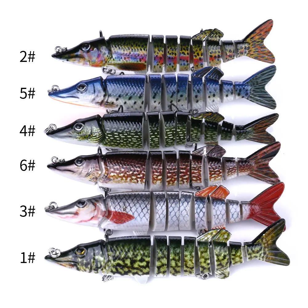 6 шт. приманка для ловли рыбы 12 7 см 20 г Swimbait похожая на настоящую соединитель