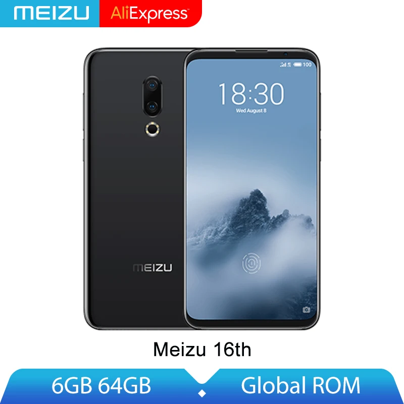 Оригинальный Meizu 16th 16 th 6GB 64GB мобильный телефон Snapdragon 845 Восьмиядерный 20 МП