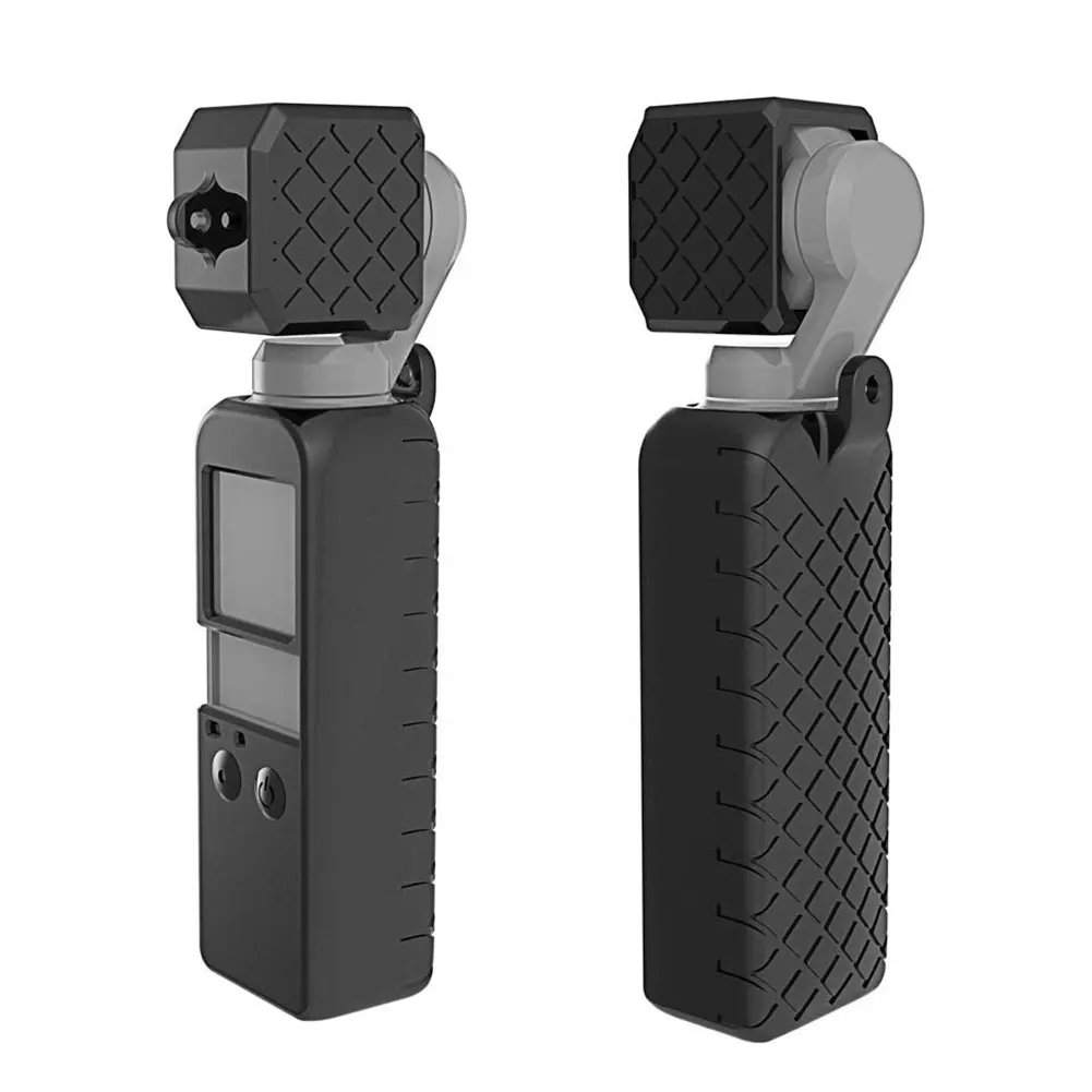 

2 In 1 Diamond Texture Silicone Body Cover Case Set Protective Lens Cap Cover For DJI OSMO Pocket Handheld Gimbal Camera New