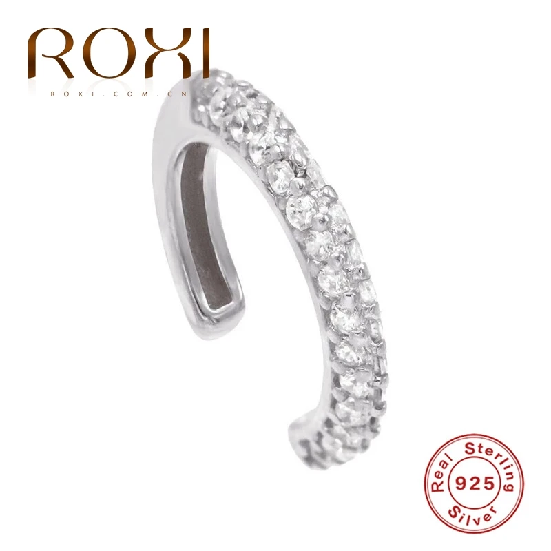 Женские серьги-манжеты ROXI из стерлингового серебра 925 пробы с кристаллом