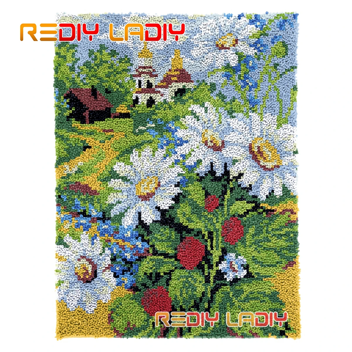 

Набор ковровых изделий с застежкой крючком, плюшевые ромашки, цветы, настенный гобелен, ковер «сделай сам», ковер, крупная пряжа, декоративн...