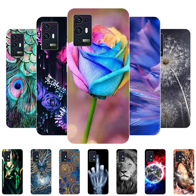 

Phone Case For ZTE Axon 30 Pro Ultra 2021 Cover For ZTE Axon 30 Pro Case Silicone Soft Flower Painted Funda for ZTE Axon 30 5G